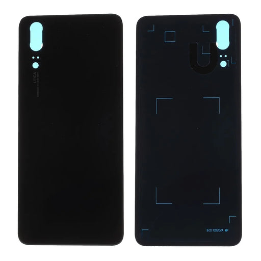 Black - Battery Housing Door Cover Replace Part with Adhesive Sticker for Huawei P20 - 1