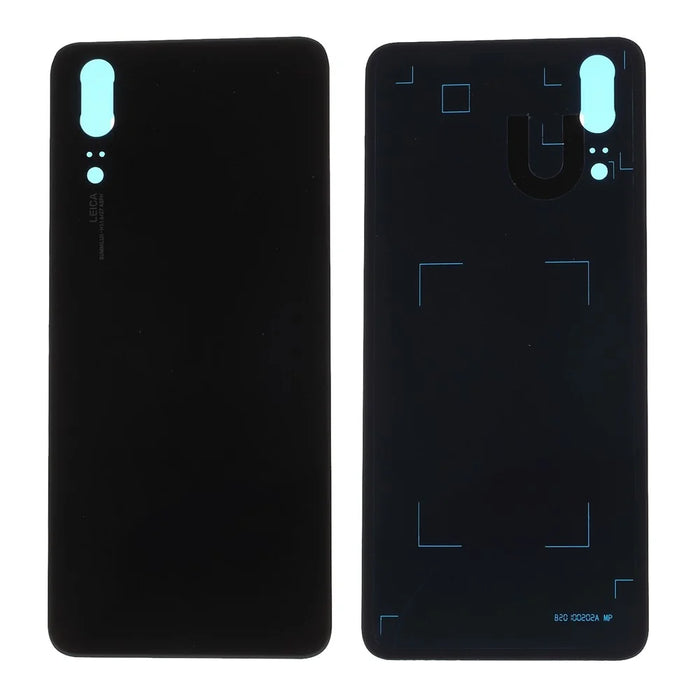 Black - Battery Housing Door Cover Replace Part with Adhesive Sticker for Huawei P20 - 1