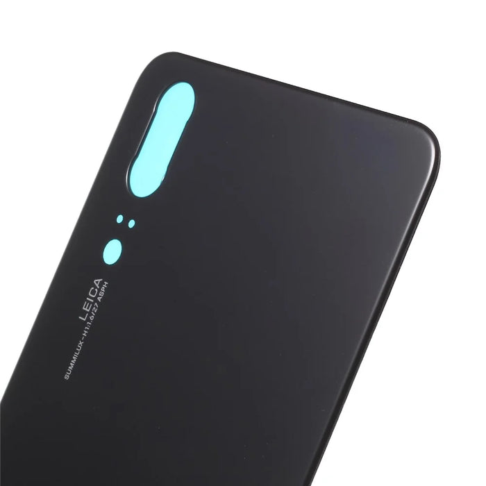 Black - Battery Housing Door Cover Replace Part with Adhesive Sticker for Huawei P20 - 6