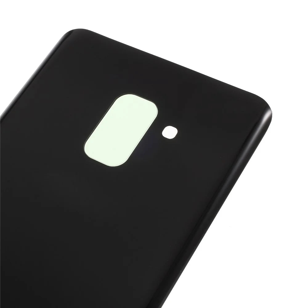 Back Battery Housing Cover Assembly with Adhesive Sticker for Samsung Galaxy A8 Plus (2018) - Black - 2