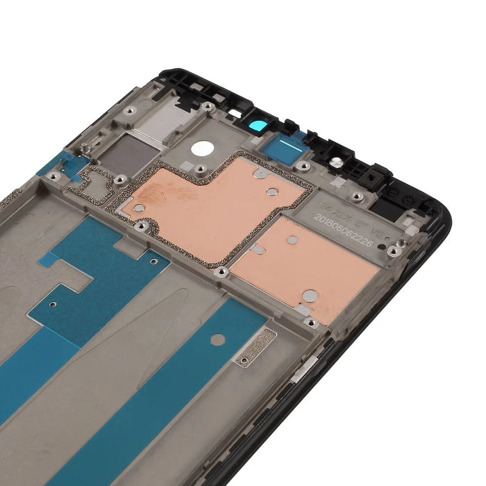 OEM Front Housing Frame Replacement Part (A Side) for Xiaomi Mi Max 3 - Black - 4