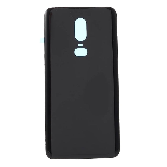Battery Housing Door Cover Part with Adhesive Sticker for OnePlus 6 - Black - 2