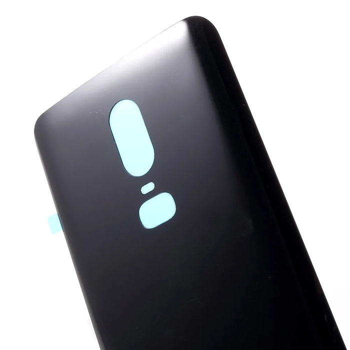 Battery Housing Door Cover Part with Adhesive Sticker for OnePlus 6 - Black - 4