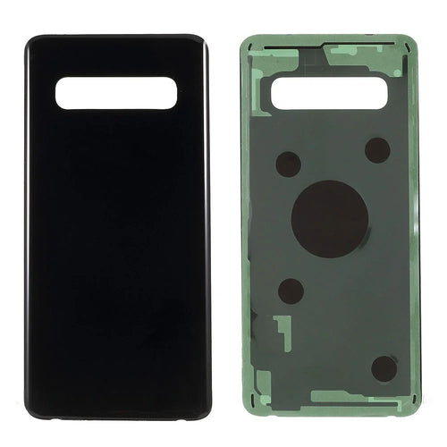 For Samsung Galaxy S10 G973 Battery Housing with Adhesive Sticker Phone Back Cover - Black - 1