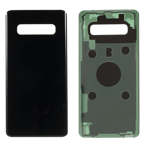 For Samsung Galaxy S10 Plus G975 Battery Housing with Adhesive Sticker Phone Back Cover - Black - 1