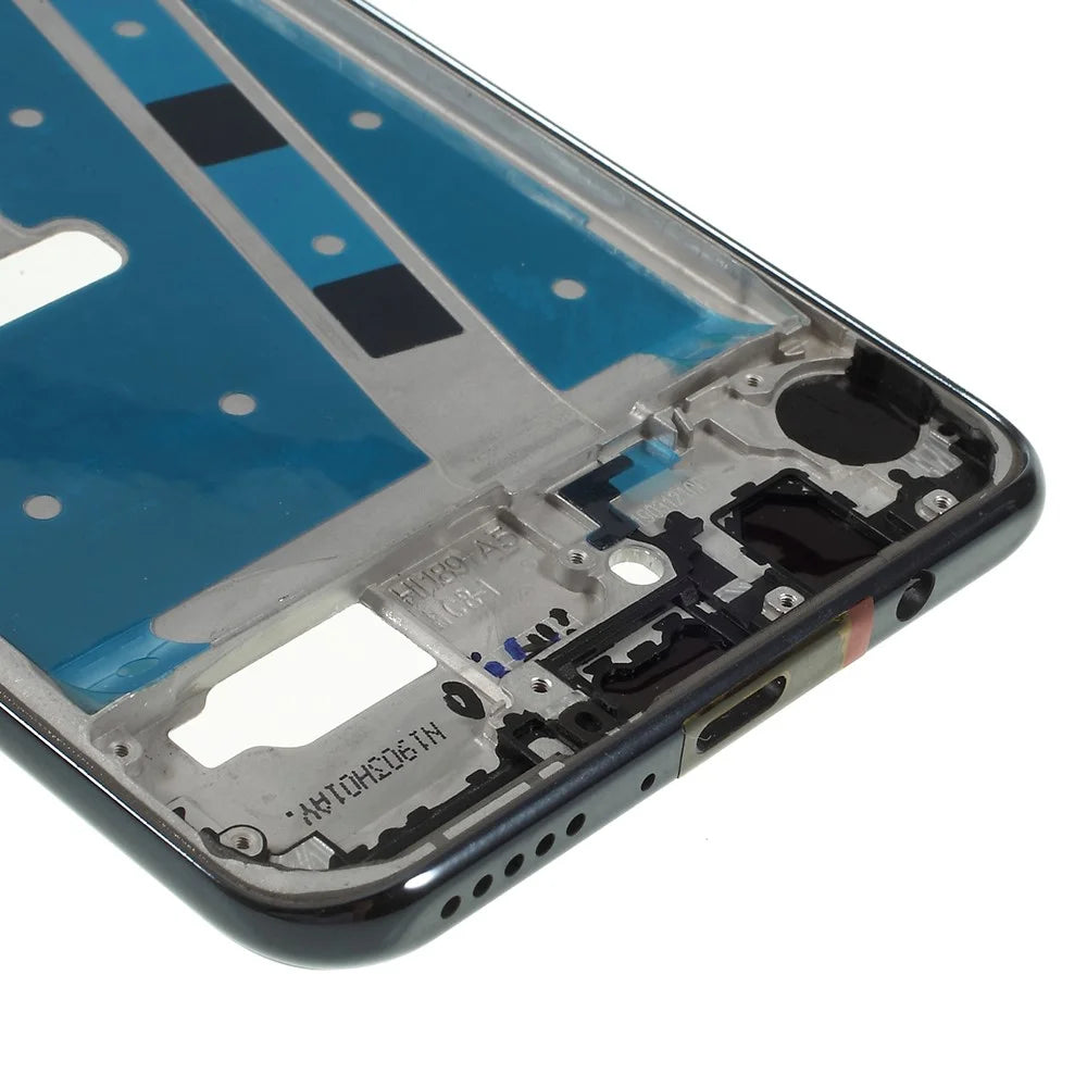 For Huawei nova 4e OEM Front Housing Frame + Earpiece Mesh Replacement Part - Black - 3