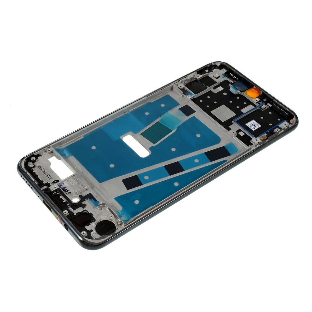 For Huawei nova 4e OEM Front Housing Frame + Earpiece Mesh Replacement Part - Black - 4