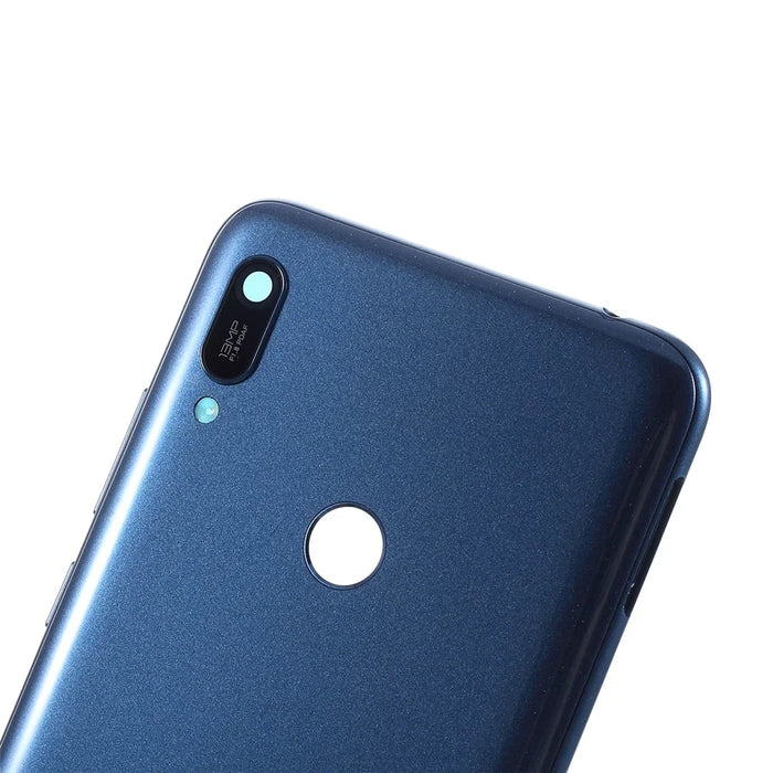 OEM for Huawei Y6 (2019, with Fingerprint Sensor)/Y6 Prime (2019) Battery Housing Back Cover Replacement - Blue - 3