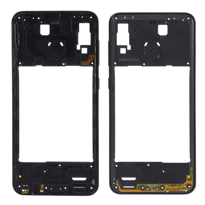 OEM Middle Plate Frame Repair Part (Plastic) for Samsung Galaxy A20 SM-A205F - Black - 1