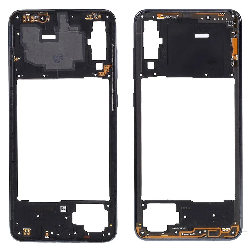OEM Middle Plate Frame Repair Part (Plastic)  (without Logo) for Samsung Galaxy A70 SM-A705F - Black - 1
