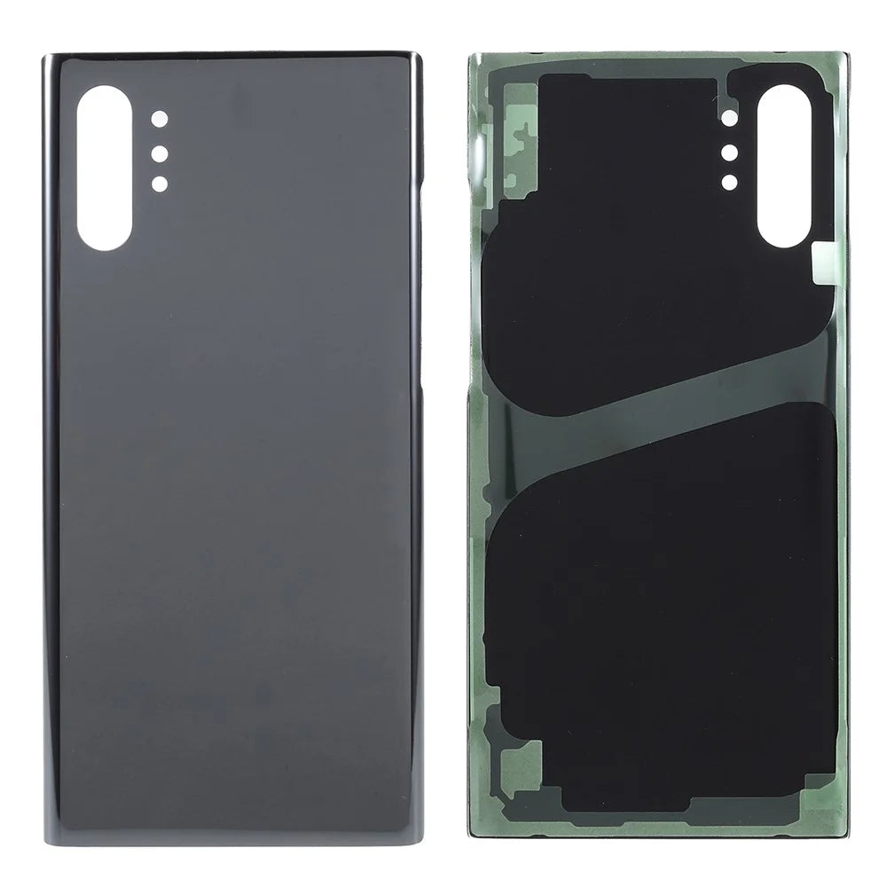 For Samsung Galaxy Note 10 Plus 4G N975 Glass Battery Housing Cover with Adhesive Sticker - Black - 1