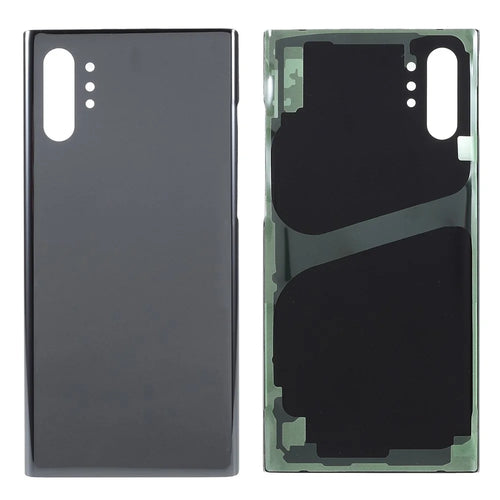 For Samsung Galaxy Note 10 Plus 4G N975 Glass Battery Housing Cover with Adhesive Sticker - Black - 1