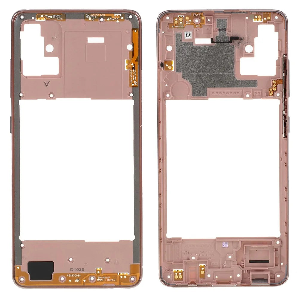 For Samsung Galaxy A51 A515 OEM Middle Frame Replacement Part (Without Logo) - Gold - 1