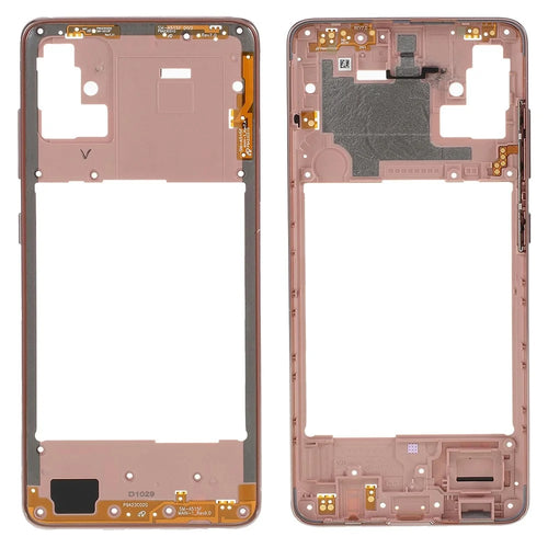 For Samsung Galaxy A51 A515 OEM Middle Frame Replacement Part (Without Logo) - Gold - 1