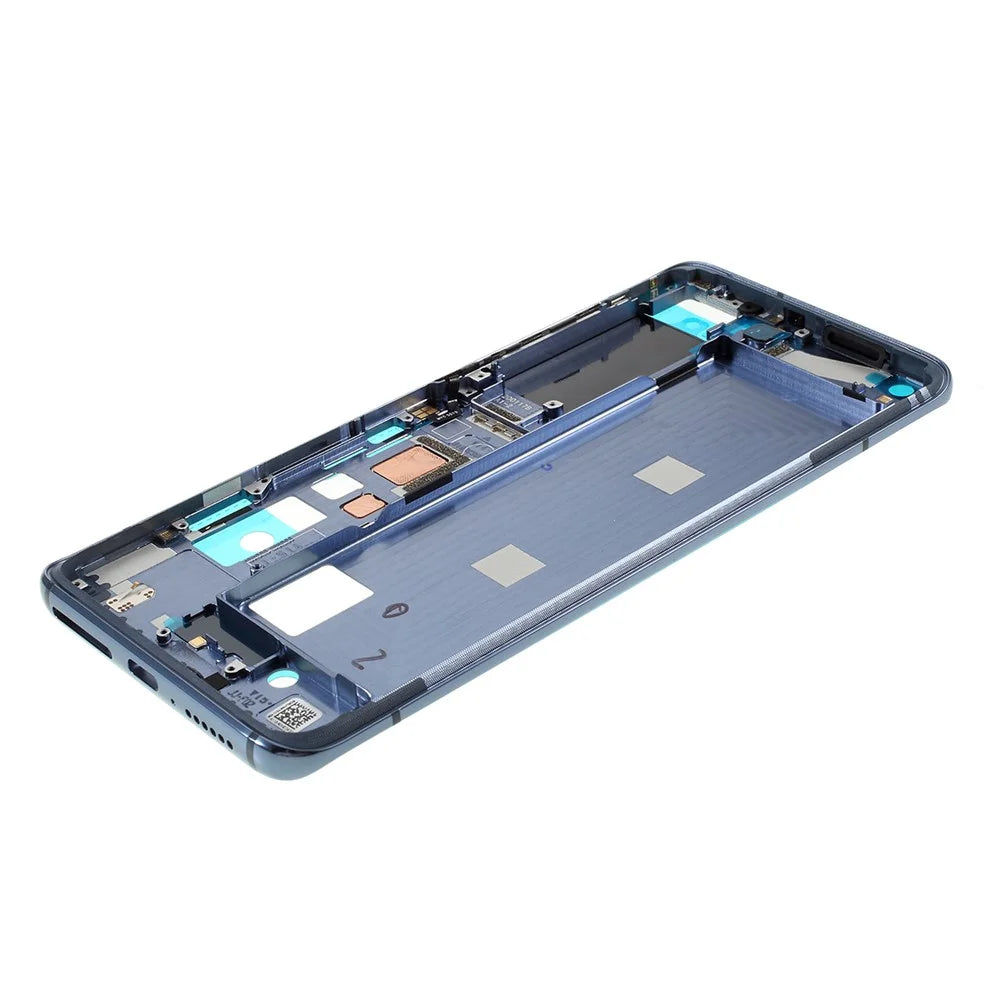 OEM Front Housing Frame Replace Part (A Side + Fingerprint) for Xiaomi Mi 10/Mi 10 Pro - Black - 4