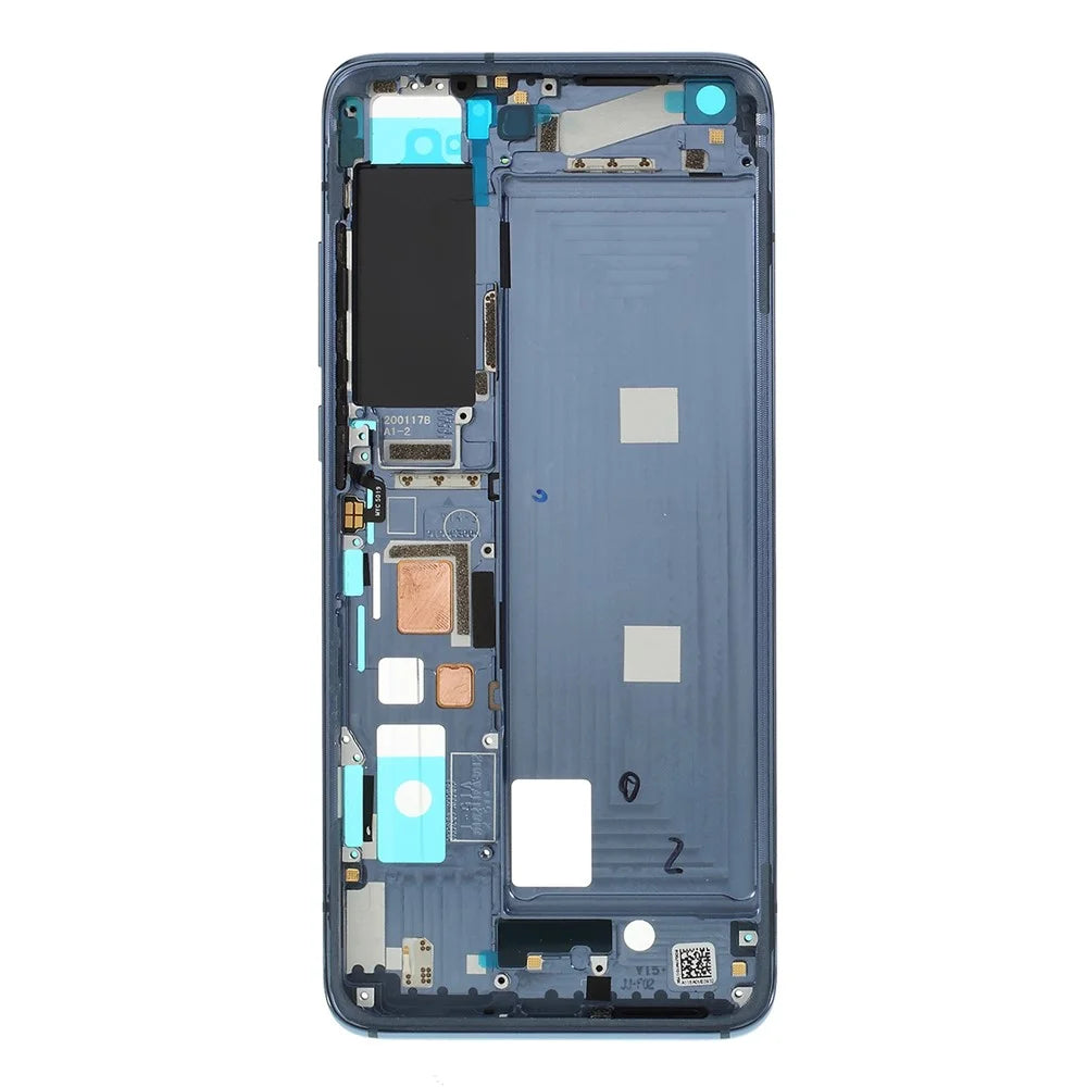 OEM Front Housing Frame Replace Part (A Side + Fingerprint) for Xiaomi Mi 10/Mi 10 Pro - Black - 6