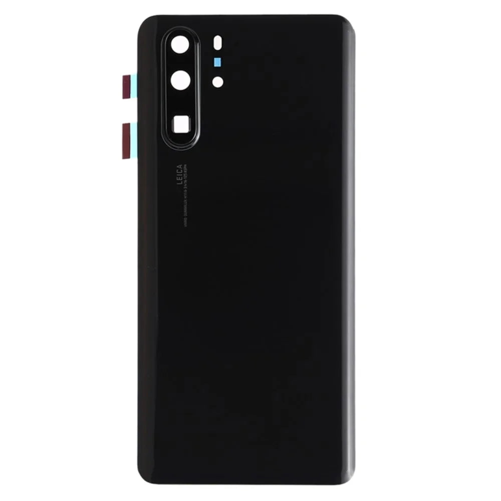 For Huawei P30 Pro OEM Back Battery Housing with Camera Lens Ring Cover - Black - 1