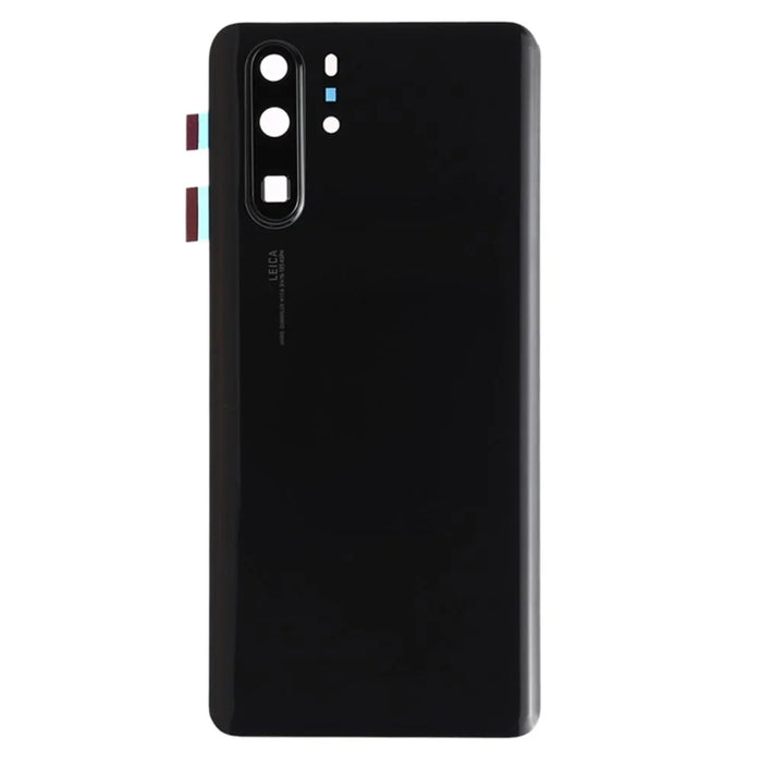 For Huawei P30 Pro OEM Back Battery Housing with Camera Lens Ring Cover - Black - 1