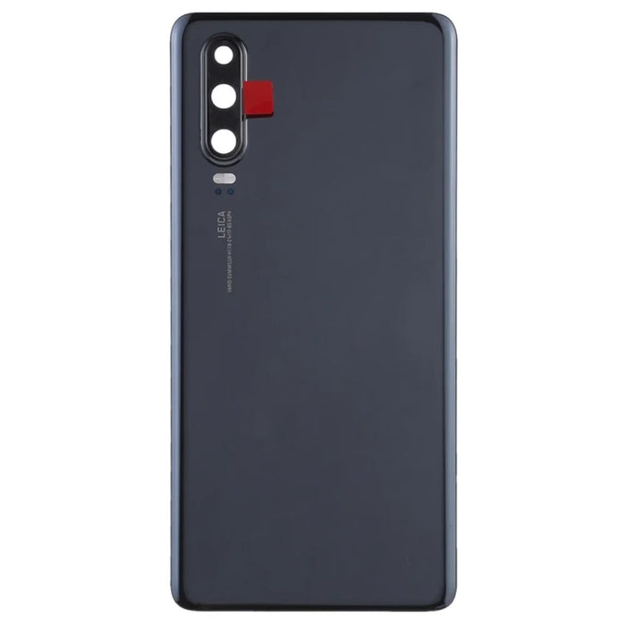 For Huawei P30 OEM Back Battery Housing [with Camera Lens Ring Cover] - Black - 1