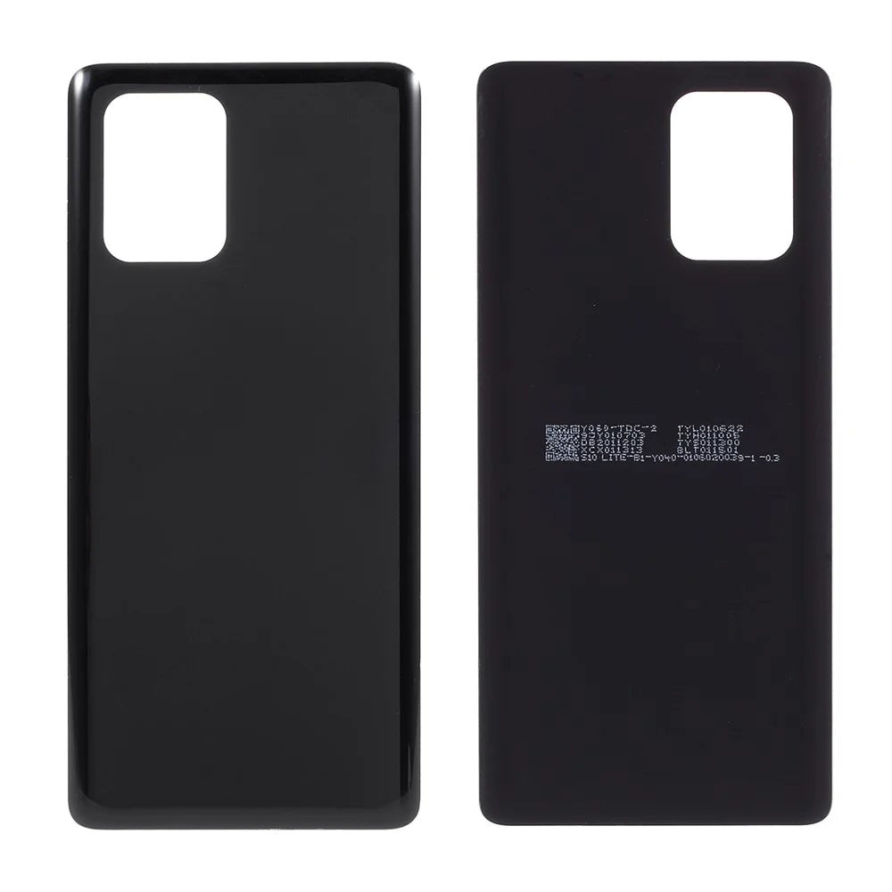 OEM for Samsung Galaxy A91/S10 Lite Back Battery Housing without Adhesive Sticker - Black - 1