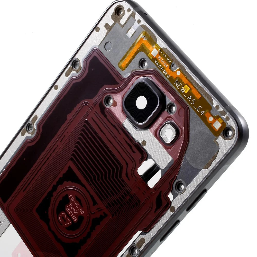 Middle Housing Frame with Small Parts OEM Material Assembly for Samsung A5 SM-A510F (2016) - Grey - 6