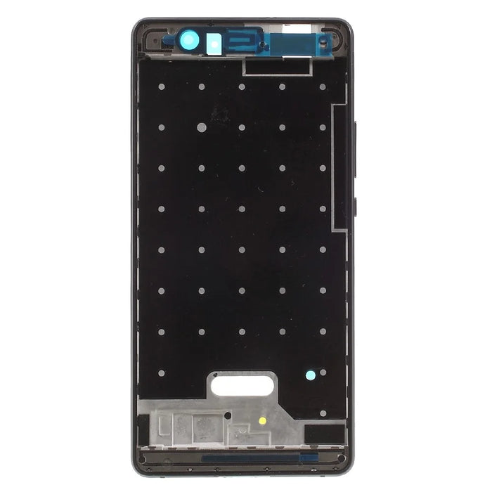 For Huawei P9 Lite/G9 Lite OEM Front Housing Frame + Earpiece Mesh Replace Part - Black - 1