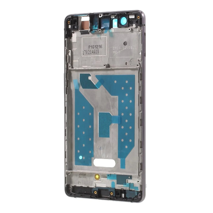 For Huawei P9 Lite/G9 Lite OEM Front Housing Frame + Earpiece Mesh Replace Part - Black - 3