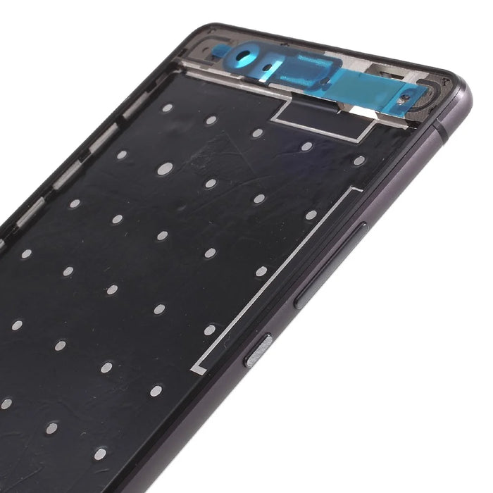 For Huawei P9 Lite/G9 Lite OEM Front Housing Frame + Earpiece Mesh Replace Part - Black - 4