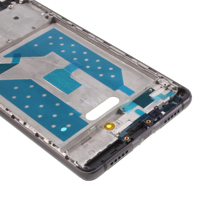 For Huawei P9 Lite/G9 Lite OEM Front Housing Frame + Earpiece Mesh Replace Part - Black - 5