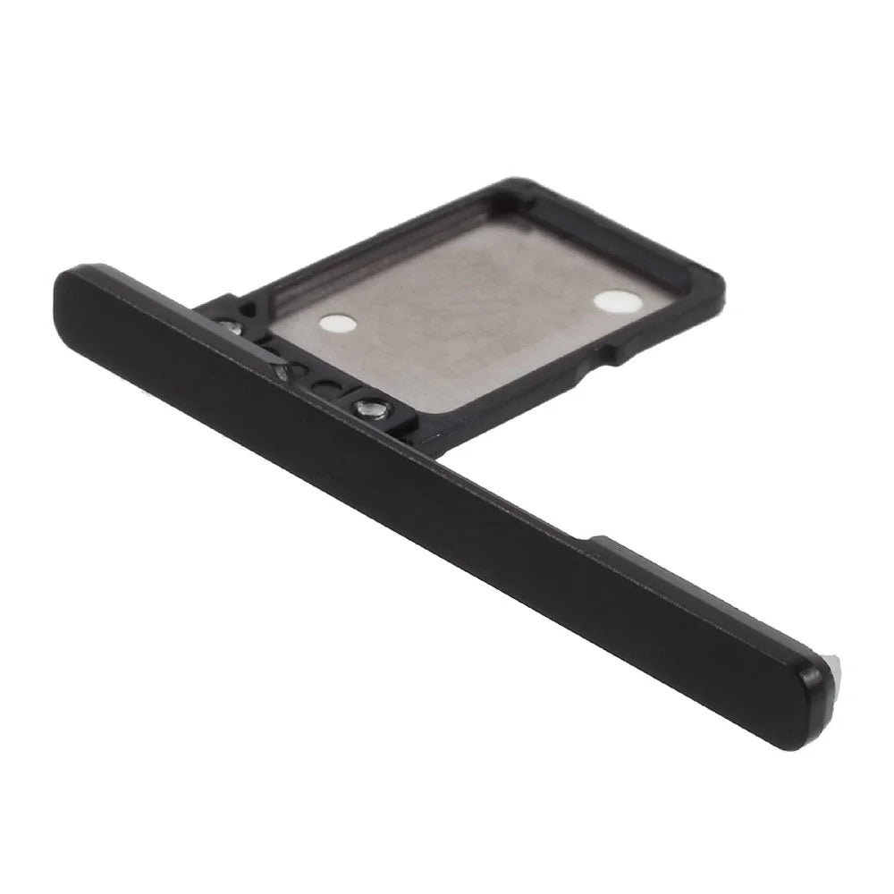 OEM SIM Card Tray Holder Slot with Dust Plug for Sony Xperia XA1 - Black - 1