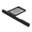 OEM SIM Card Tray Holder Slot with Dust Plug for Sony Xperia XA1 - Black - 1