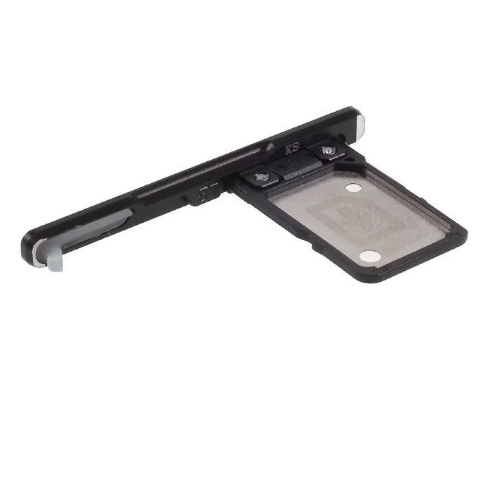 OEM SIM Card Tray Holder Slot with Dust Plug for Sony Xperia XA1 - Black - 3