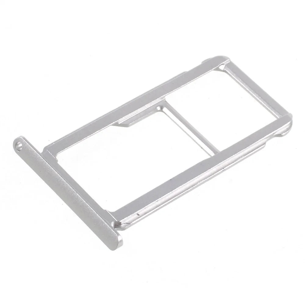 OEM SIM MicroSD Card Tray Holder Replacement for Huawei Honor 6x (2016) - Silver Color - 2