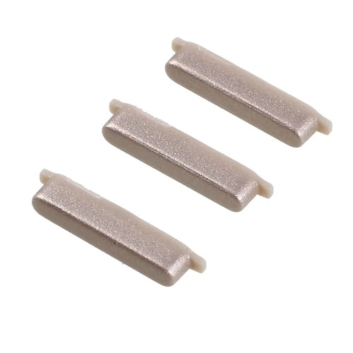 OEM Side Keys Power and Volume Buttons Parts for Samsung Galaxy J3 (2017)/J5 (2017)/J7 (2017) - Gold Color - 1