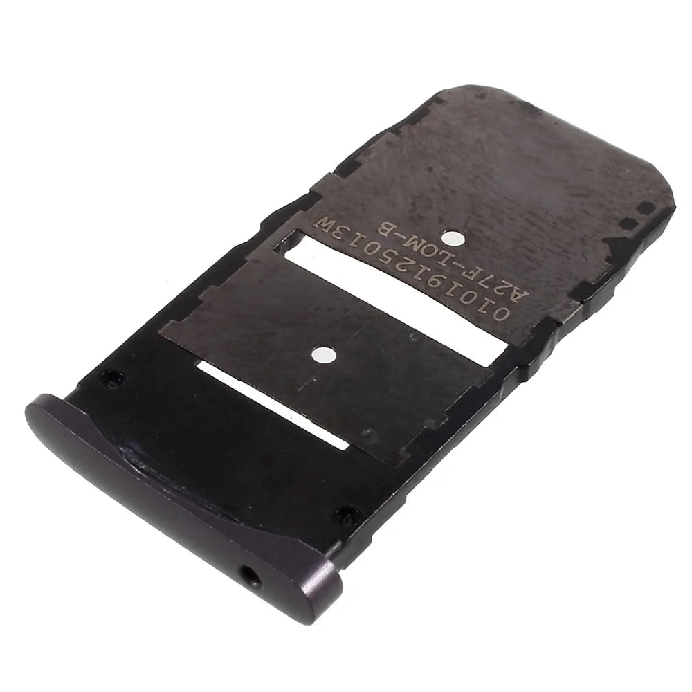 OEM SIM + Micro SD Card Tray Holder Replacement for Motorola Moto Z - Black - 1