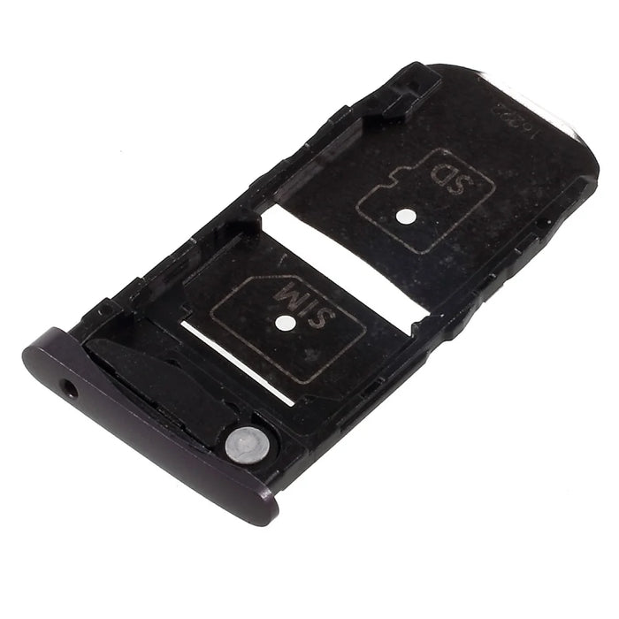 OEM SIM + Micro SD Card Tray Holder Replacement for Motorola Moto Z - Black - 2