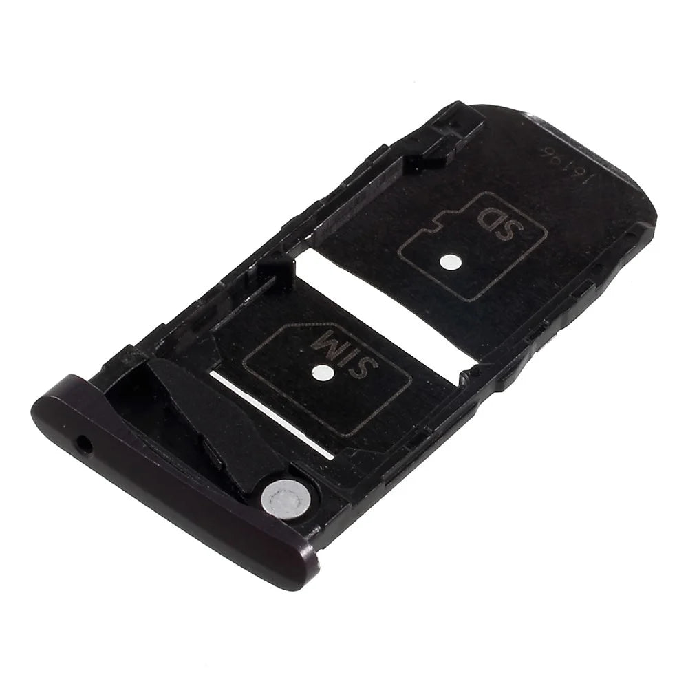 OEM SIM + Micro SD Card Tray Holder Two Slots Part for Motorola Moto Z Force - Gold Color - 1