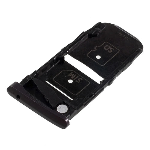 OEM SIM + Micro SD Card Tray Holder Two Slots Part for Motorola Moto Z Force - Gold Color - 1