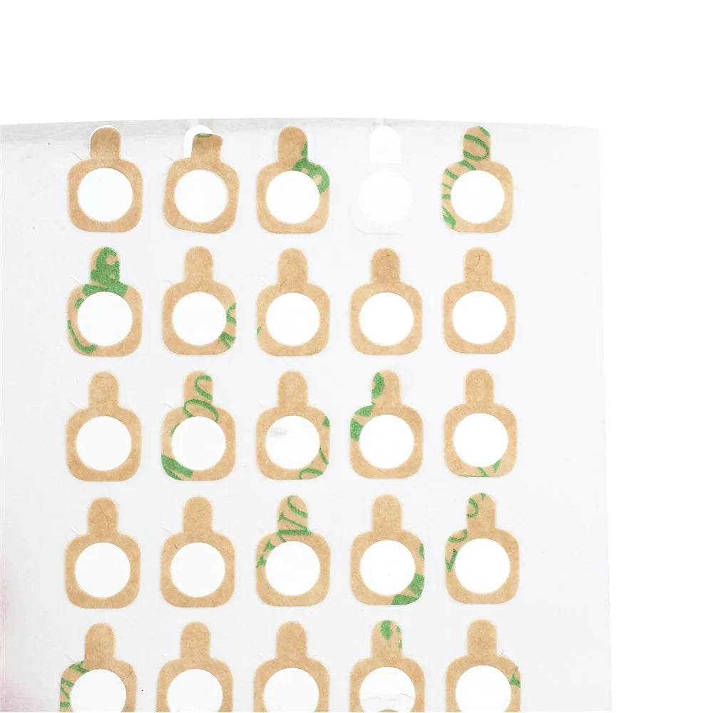 100PCS/Lot Camera Lens Ring Double Sided Adhesive Stickers for Samsung Smartphones, Outer Dia: 9mm, Inner Dia: 5mm - 3