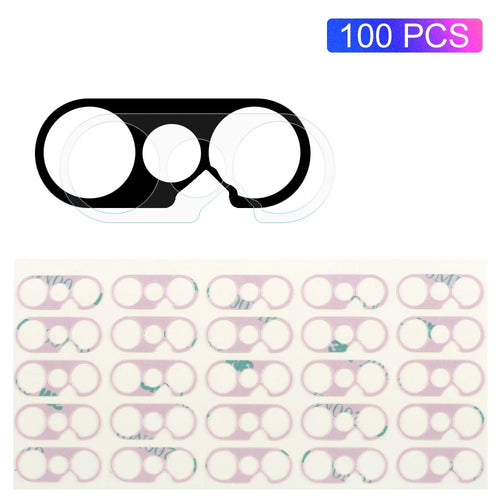 100Pcs/Lot Adhesive Stickers for iPhone X / XS / XS Max Rear Back Camera Glass Lens Cover - 1