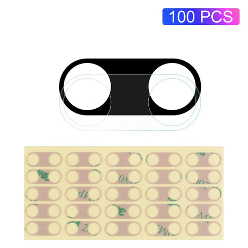 100Pcs/Set Adhesive Sticker for iPhone 8 Plus / 7 Plus Rear Back Camera Glass Lens Cover - 1
