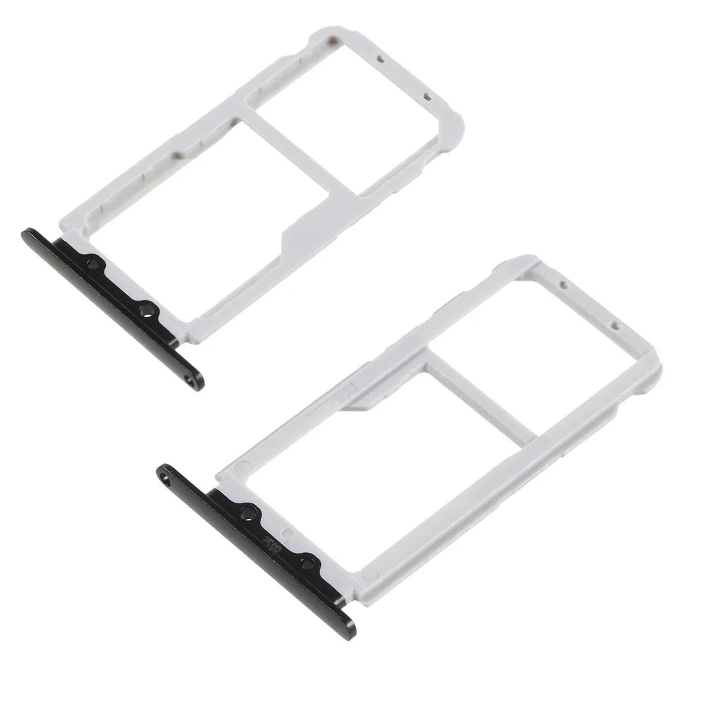 OEM Dual SIM Micro SD Card Tray Slot Part for Huawei Honor V10/View 10 - Black - 1