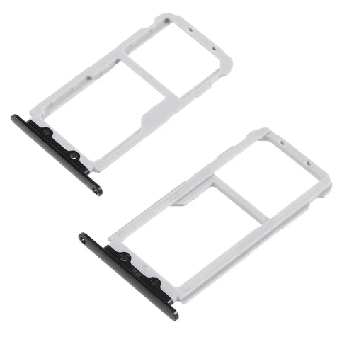 OEM Dual SIM Micro SD Card Tray Slot Part for Huawei Honor V10/View 10 - Black - 1