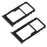 OEM Dual SIM MicroSD Card Tray Slot for Huawei Honor 6C Pro/Honor V9 Play - Black - 1