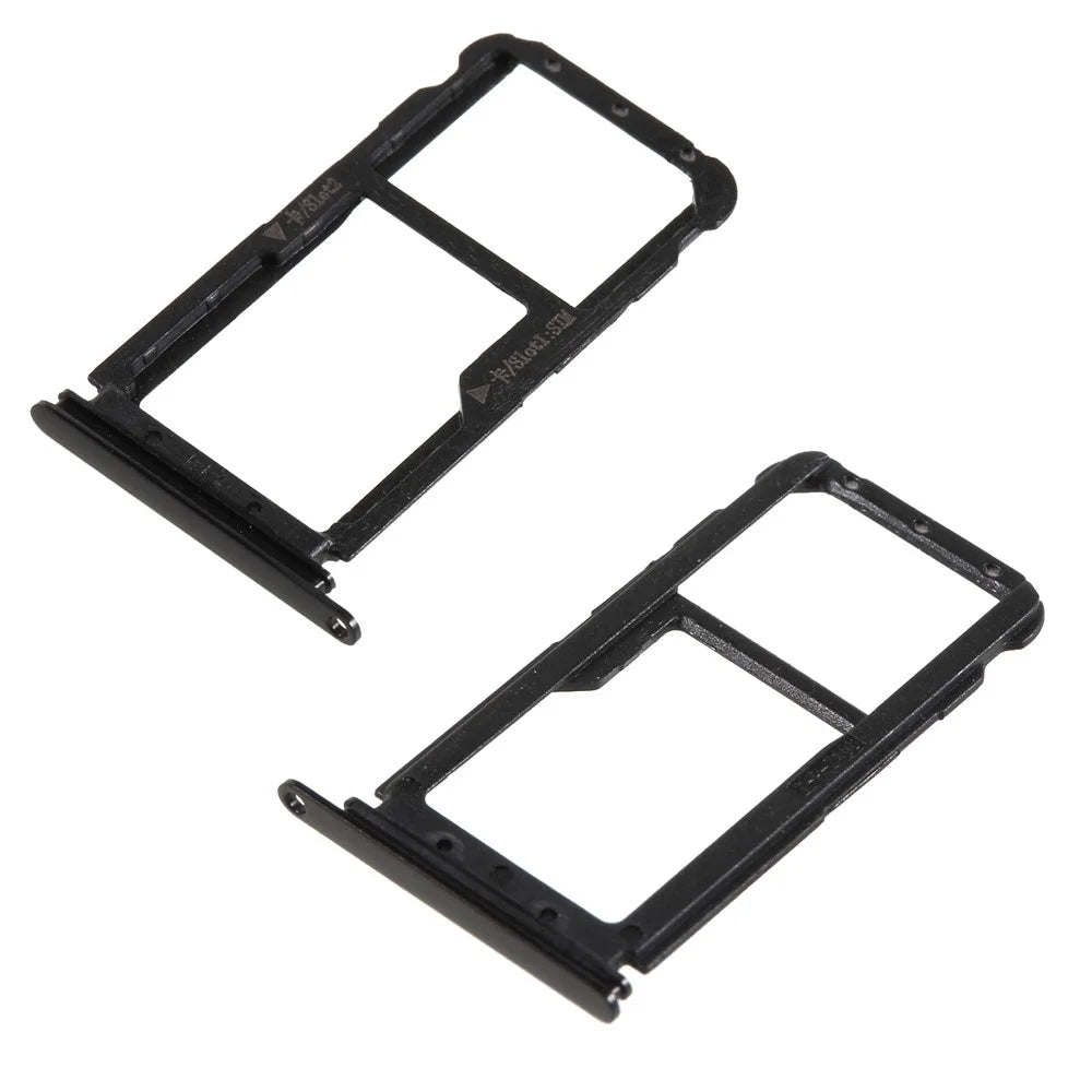 OEM Dual SIM MicroSD Card Tray Slot Holder for Huawei nova 2 - Black - 1