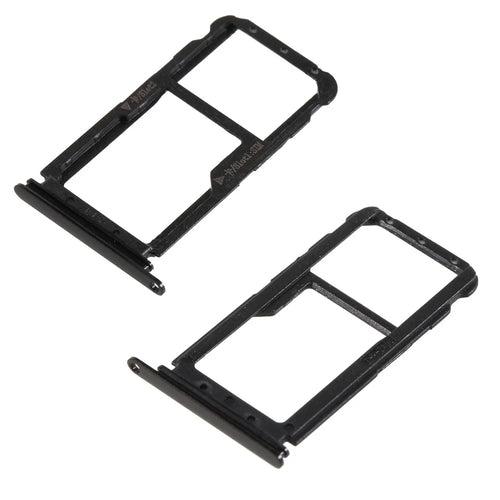 OEM Dual SIM MicroSD Card Tray Slot Holder for Huawei nova 2 - Black - 1