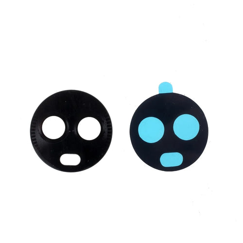 OEM Rear Glass Camera Lens Cover + Adhesive Sticker for Motorola Moto X4 / X (4th gen.) - Black - 1