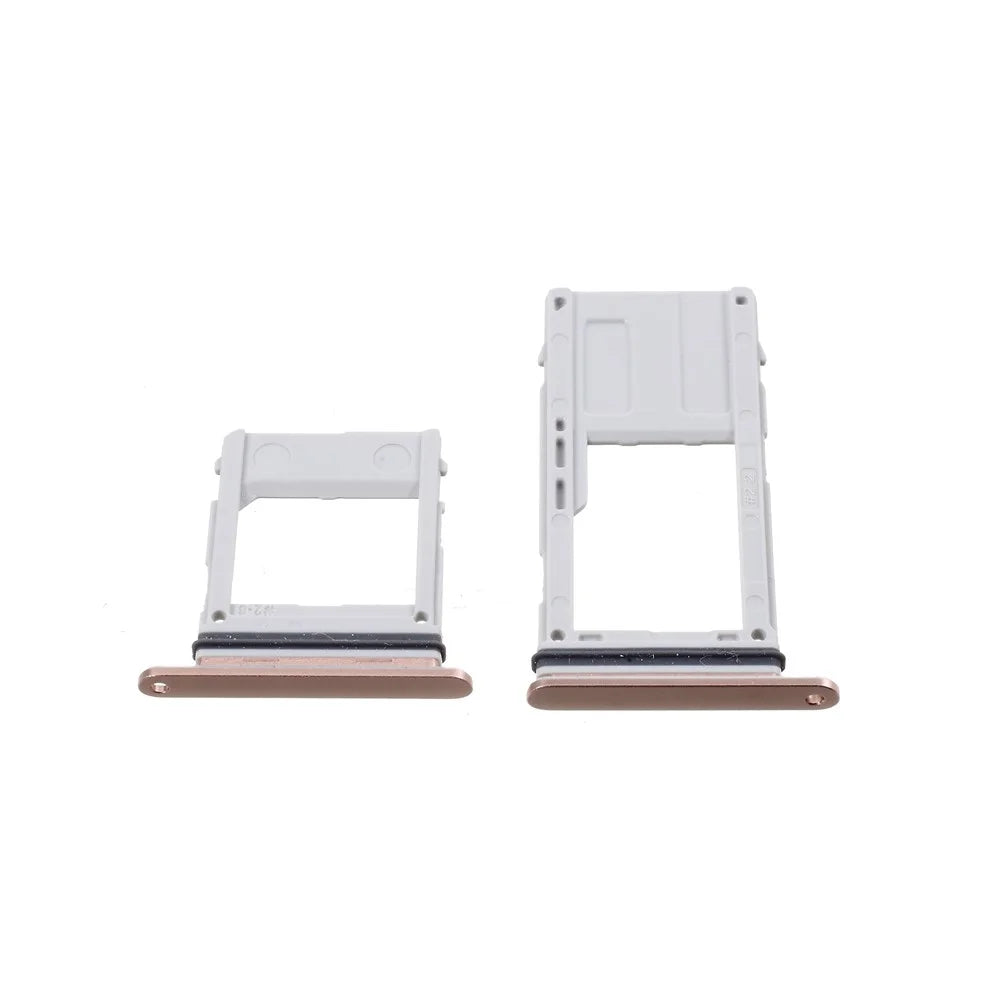 2PCS OEM Dual SIM MicroSD Card Tray Holder for Samsung Galaxy A8 (2018) - Rose Gold - 3