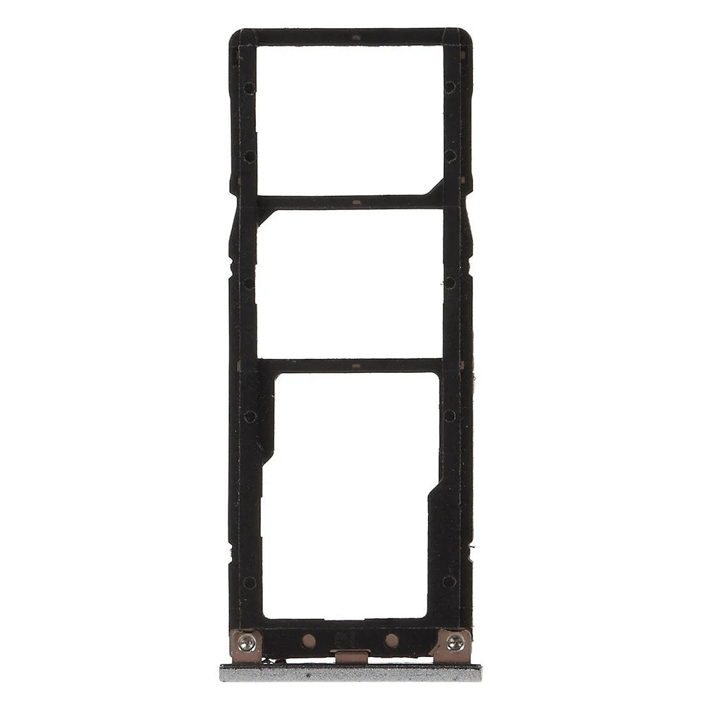 OEM Dual SIM Micro SD Card Tray Holder Part for Xiaomi Redmi Note 5A Prime / Y1 - Silver - 2