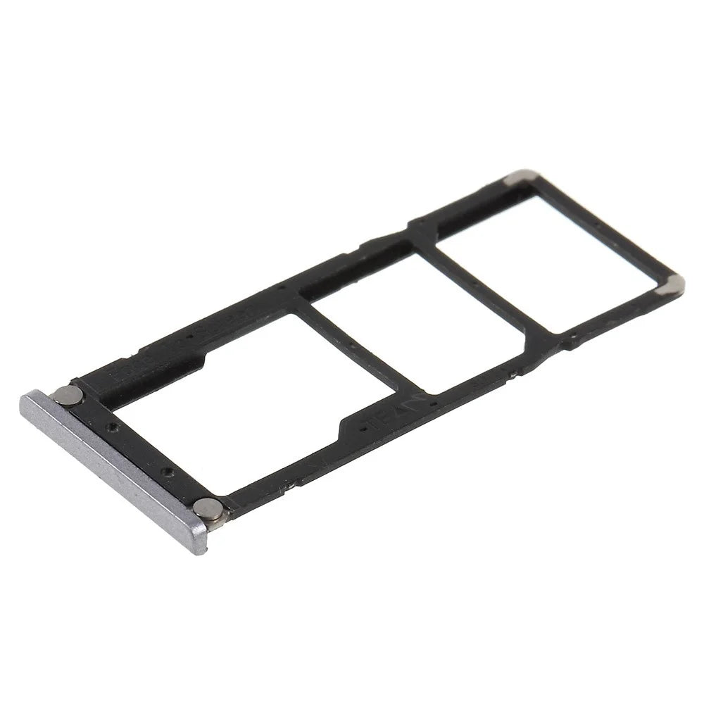 OEM Dual SIM Micro SD Card Tray Holder Part for Xiaomi Redmi Note 5A Prime / Y1 - Silver - 4